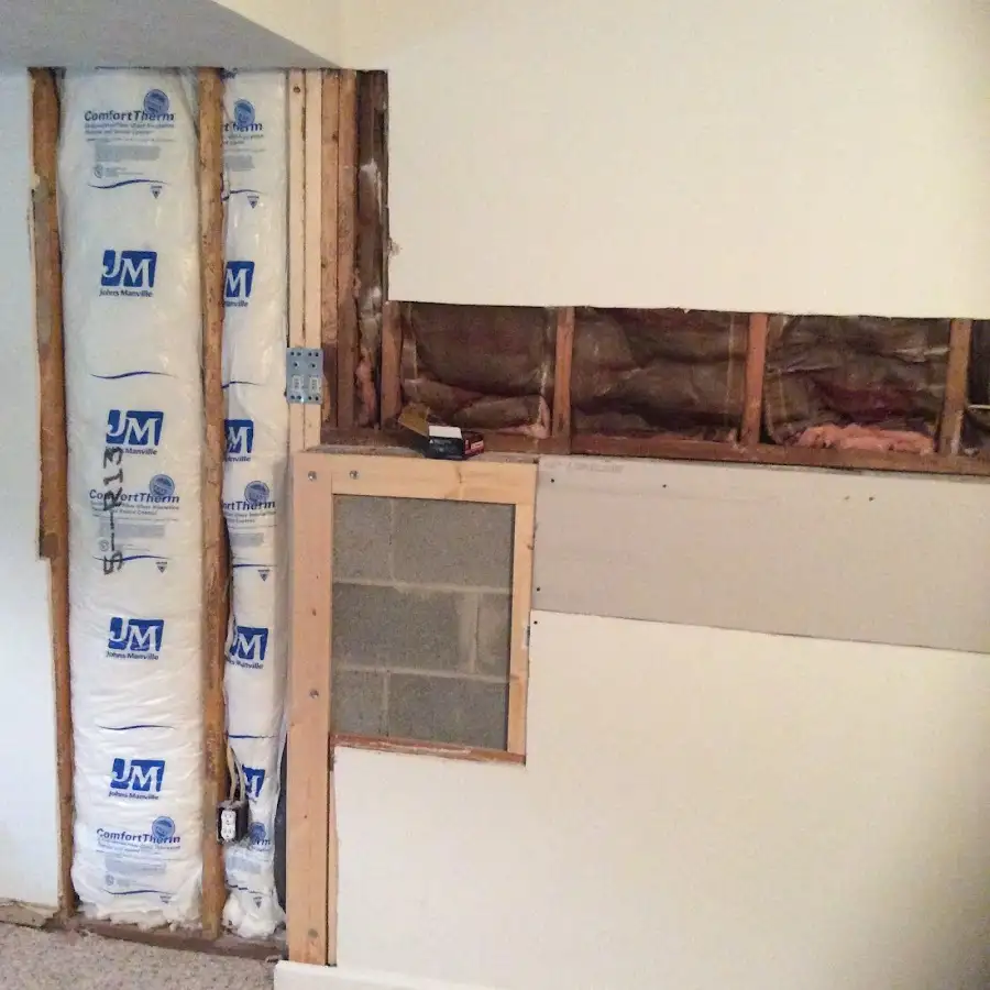 Wall insulation replacement during Contents Cleaning & Restoration in Desert Hot Springs